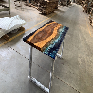 Tavolo in <span class=keywords><strong>legno</strong></span> massello noce, piani di lavoro in <span class=keywords><strong>legno</strong></span>, controsoffitti con live egde e colore naturale - Product Image 6