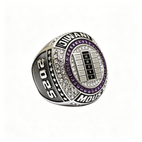 Bague de championnat de baseball fantaisie personnalisée, moderne et luxueuse, avec logo gravé, pour cadeau d'affaires – Detroit Championship Rings