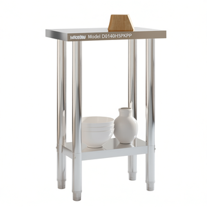 Wikelan Commercial Kitchen <b>Work</b> <b>Table</b> 21.7x11.8x33.5 Stainless Steel Polished Finish Corrosion Resistance - Product Image 1
