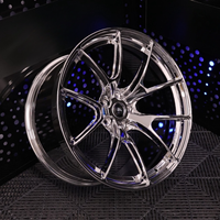 Rines Forjados Personalizados de Aluminio Cromado Cóncavo Profundo de 18-24 Pulgadas 5x114.3/5x120/5x112/5x110 para BMW M2 F87 Corvette Toyota Corolla