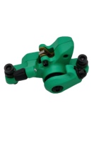 Kaliper Rem Cakram Mekanik F6 Hijau Single Piston Adjustable dengan Bantalan Dasar Tembaga untuk Sepeda MTB, E-Bike, E-Scooter, Sepeda Lipat ODM