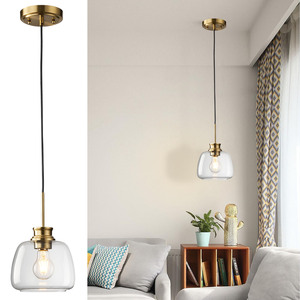 Lustre suspendu pour la <span class=keywords><strong>maison</strong></span>, salon, salle à manger, îlot de <span class=keywords><strong>cuisine</strong></span>, bar, finition noire, ampoule E26, lustre simple - Product Image 3