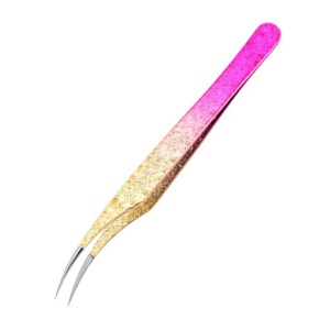 Juego de Pinzas para Pestañas Tongfei Ice Flower 1.2 de Acero Inoxidable con Punta Suave para Pestañas Postizas - Product Image 4