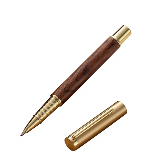 Huashe Solid Wood Signature Pen 0.7mm Writing Width Luxury Business Advertising Gift for Office Use