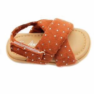 Sandalias a la moda <span class=keywords><strong>para</strong></span> <span class=keywords><strong>niñas</strong></span>, novedad de verano, suela blanda tejida, antideslizante, banda cruzada, diamantes de imitación, moda Bohemia, sandalias <span class=keywords><strong>para</strong></span> bebés - Product Image 4