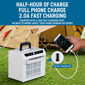 Climatiseur portable split sans perçage, sans installation, avec télécommande, refroidissement rapide, mini climatiseur mobile - Product Image 2