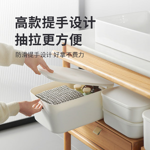 Clothing Organizer <b>Storage</b> Box Rectangle Solid Color <b>Stackable</b> With Lid For <b>Wardrobe</b> Clothes Underwear Dormitory Use - Product Image 1