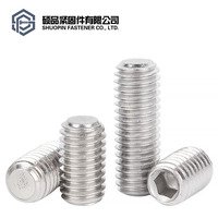 Vis sans tête à six pans creux à pointe plate en acier inoxydable DIN 913 A2-70 pour collier d'axe, poulie et assemblage de positionnement réglable