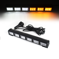 Nouvelle barre lumineuse LED bicolore pour véhicule, gyrophare d'urgence, clignotant pour pick-up et voiture, 12V 24V, réglable et durable