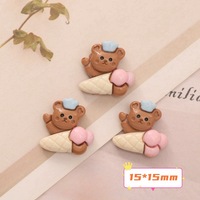 Mini Coque de Téléphone Adorable Motif Animal (Grenouille, Lapin, Dinosaure) en Crème Adhésive à la Goutte d'Huile pour Accessoires de Bijoux DIY