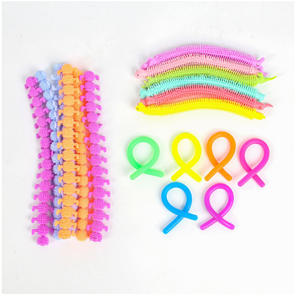 Jouets TPR : Corde extensible en forme de nouilles, jouets <span class=keywords><strong>anti</strong></span>-<span class=keywords><strong>stress</strong></span> DIY, ficelle sensorielle extensible licorne, jouets de décompression sensorielle - Product Image 6
