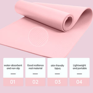 Tappetini da Pilates Reformer con Logo personalizzato LADYGLOW eco-friendly tappetino da <span class=keywords><strong>Yoga</strong></span> portatile da 10Mm antiscivolo Nbr - Product Image 3