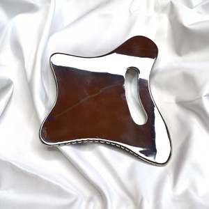 แผ่นกัวซาสแตนเลสขนาดใหญ่สำหรับนวดขูดผิวกาย นวดกล้ามเนื้อลึก บริเวณ<span class=keywords><strong>ขา</strong></span>และหลัง เครื่องมือช่วยระบายน้ำเหลือง - Product Image 2