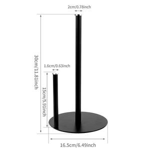 Portarrollos de Papel Higiénico de Acero Inoxidable Negro Premium al por Mayor, Organizador de Cocina y Baño, Soporte para Papel Higiénico para Hoteles - Product Image 1