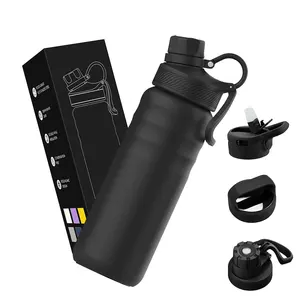 Customized Stainless Steel Double Wall Insulated Sublimation Hydrogen Adult Sport Sipper Water Bottle