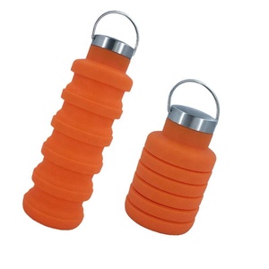 Reusable Customized BPA Free Leakproof Portable Sports Gym <b>Foldable</b> Collapsible Silicone <b>Water</b> <b>Bottle</b> <b>Water</b> <b>Bottle</b> for Travel - Product Image 5