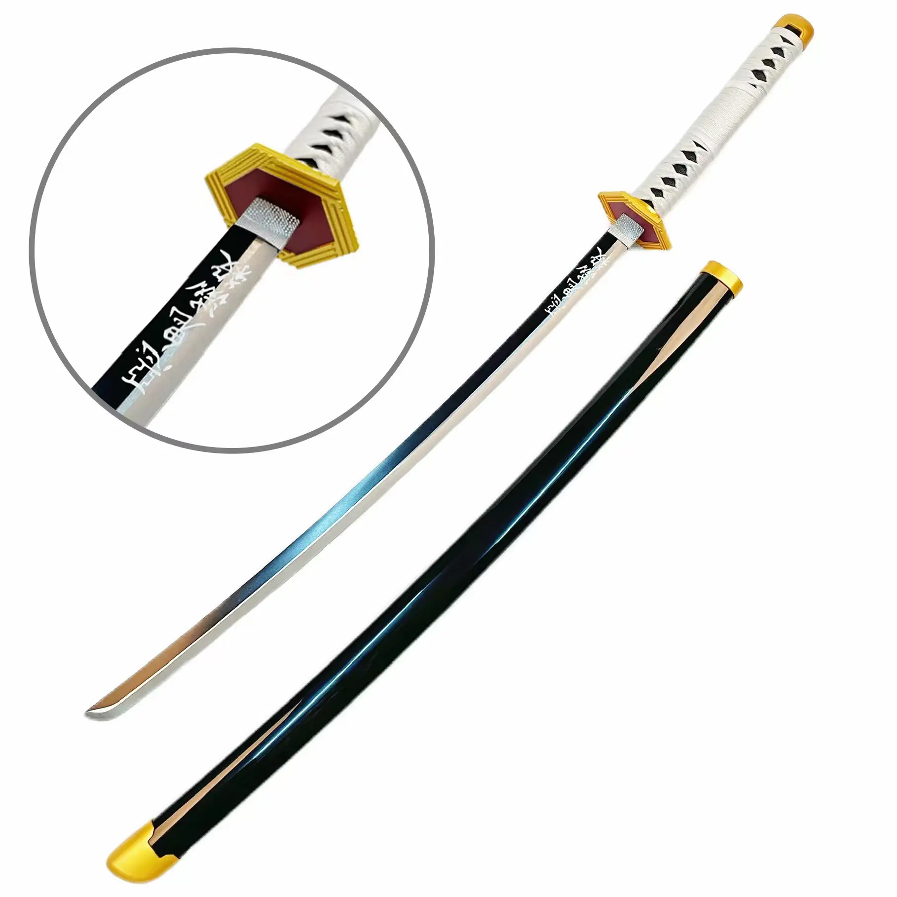 Cosplay Demon Slayer Zoro Narutos Tanjiro Kendo Bamboo Anime Samurai Bokken Wooden Toy Katana Japanese Training Sword Katana