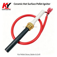 Allumeur à granulés céramiques 230V, surface chauffante, noir et blanc, pour poêle, chaudière, grill