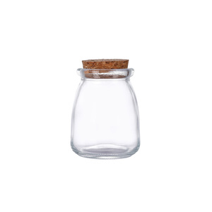 Stoples Puding Yogurt Kaca Transparan KANGAROO 100ml 3.3oz dengan Tutup Gabus Mudah Dibuka, Cetak Sablon, Wadah Penyimpanan Makanan, Logo Custom, Permen - Product Image 2