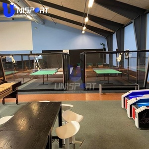 Cancha de Pádel y <span class=keywords><strong>Ping</strong></span> Pong para Exteriores, Mini Cancha Deportiva de Acero y Vidrio para Proyectos de Ocio de Tenis de Mesa - Product Image 5