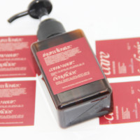 Étiquette autocollante transparente pour bouteille cosmétique, impression de logo en feuille d'or à chaud, étiquettes d'emballage pour shampoing
