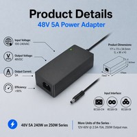 Fosi Ses Amplifikatörü POE Switch Elektrikli Asansör Projeksiyon 48V 5A Güç Adaptörü için 48V 5A AC DC Anahtarlı Güç Kaynağı Adaptörü