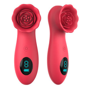 Regalos digitales para mujer Regalos sexuales 9 Frequecies Rose Pulsing Clitors Estimulador Mujeres Vibrador - Product Image 1