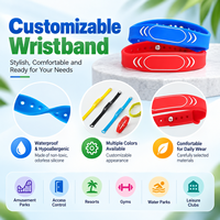 Anpassbares NFC-Silikonarmband Verstellbares Wasserdichtes 13,56MHz RFID-Armband für Veranstaltungen Zugangskontrolle & Türschloss