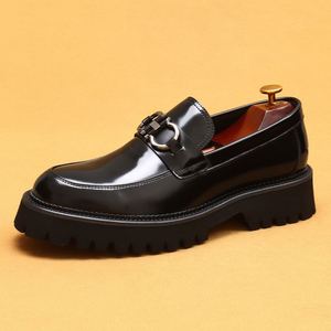 Chaussures Oxford pour hommes en cuir véritable style britannique, à lacets, formelles, pour le bureau, respirantes, antidérapantes, légères, semelle intermédiaire en PU, semelle extérieure en caoutchouc - Product Image 5