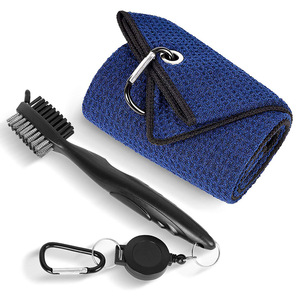 <b>Golf</b> Club Cleaning Kit With Brush Towel Set 60cm X 40cm Convenient For <b>Golf</b> Gear Maintenance - Product Image 1
