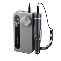 Machine à ongles professionnelle haute vitesse, batterie grande capacité 4000 mAh, sans fil, écran portable, polisseuse à ongles en acrylique et gel