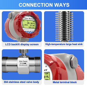 Hochgenauer Turbinen durchfluss messer für heiße Flüssigkeiten Öl Kraftstoff Wasser Chemische Anwendungen - Product Image 5