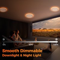 Éclairage encastré LED haute puissance de 8 pouces, 5CCT sélectionnables, grande ouverture, pour centre commercial et entrepôt