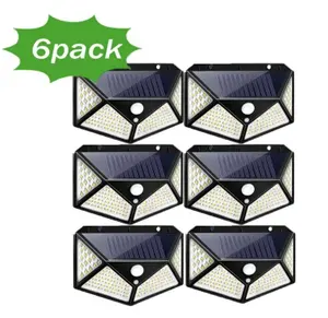 Outdoor 6W Solar LED Wall Lights Waterproof IP65 White Emitting For Garden And Landscape Wall Mounted Lamp