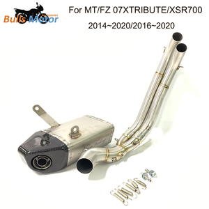 Ligne complète pour Yamaha <span class=keywords><strong>MT07</strong></span> FZ07 <span class=keywords><strong>Silencieux</strong></span> de liaison de tuyau d'échappement 2014 2020 2016 XTRIBUTE XSR700 Système d'échappement - Product Image 3
