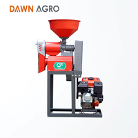 Moulin à riz automatique DAWN AGRO avec moteur à essence, machine de traitement du riz directement de l'usine pour usage domestique ou commercial.