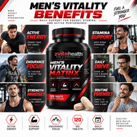 Comprimés de soutien quotidien pour la vitalité masculine, marque privée, OEM, pour l'énergie, la résistance et l'endurance