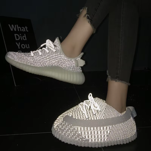 Nueva zapatilla de invierno, zapatillas de felpa, pan, cielo completo, estrella, pareja reflectante, zapatos gorditos, regalo, zapatillas de felpa - Product Image 4