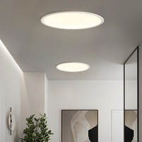 Plafonnier de chambre moderne, simple, ultra-fin, style nordique minimaliste, pour salon, salle à manger, protection des yeux, lampe LED en aluminium