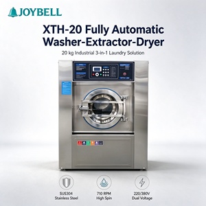 Lavadora-<span class=keywords><strong>secadora</strong></span>-exprimidora eléctrica XTH <span class=keywords><strong>de</strong></span> 20 kg, totalmente automática, 3 en 1, para hoteles pequeños y uso doméstico. - Product Image 1