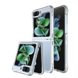 Funda Transparente Rígida Ultrafina para Teléfono, Carcasa Transparente Antigolpes para Samsung <span class=keywords><strong>Galaxy</strong></span> Z Flip 5 6 4 <span class=keywords><strong>3</strong></span> 7 <span class=keywords><strong>ZFlip</strong></span> 2 - Product Image 3