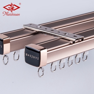 Puertas correderas de aluminio carril silencio <span class=keywords><strong>Gliss</strong></span> Ceil pista cortina doble pista - Product Image 3