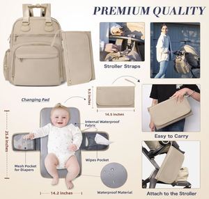 Diaper <b>Bag</b> Backpack, Baby Diaper <b>Bag</b> with 17 Pockets, Travel Baby <b>Bag</b> Backpack for Girl Boy, Large Diaper <b>Bag</b> with Changing Pad - Product Image 3