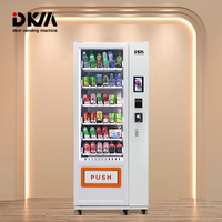 Distributeur Automatique DKM Personnalisé Combo Boissons Canettes Bouteilles et Snacks Machine Distributrice 2024