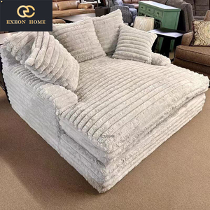 Bộ ghế <span class=keywords><strong>sofa</strong></span> sang trọng, mềm mại, chất liệu nhung tăm, thiết kế trang trí phòng khách, phòng khách sạn, có thể tháo rời. - Product Image 5