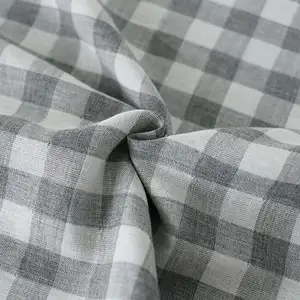 Primavera estate caldo pronto Stock di alta qualità Bluk 100% cotone Check Twill stile e Plaid sacco rotolo tessuto camicia sacco rotolo