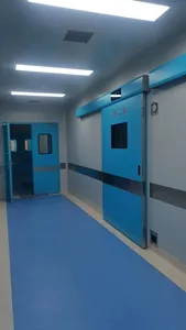 Ginee Medical Double Sliding Door System Operators Manufacturing Easy To Install Use Medical Airtight Foot Sensor