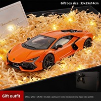 Modèle de voiture de sport Lamborghini Bull en alliage, authentique et sous licence, échelle 1:18, H1131, avec effets sonores et lumineux, décoration de table basse, ornements HX