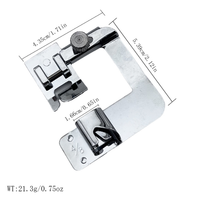 2/8 3/8 4/8 5/8 6/8 7/8 8/8 large ourlet pied ménage Machine à coudre presseur roulé ourlet pieds pour frère chanteur