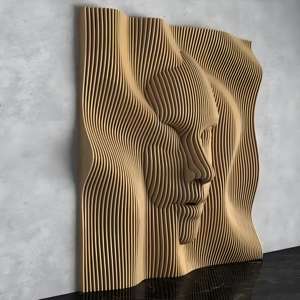 Scultura Artistica <span class=keywords><strong>in</strong></span> <span class=keywords><strong>Legno</strong></span> <span class=keywords><strong>Massello</strong></span> all'Ingrosso | Pannello Decorativo da Parete di Lusso dal Design Moderno | Arte Murale Parametrica <span class=keywords><strong>in</strong></span> <span class=keywords><strong>Legno</strong></span> per Arredo Interni Soggiorno - Product Image 1